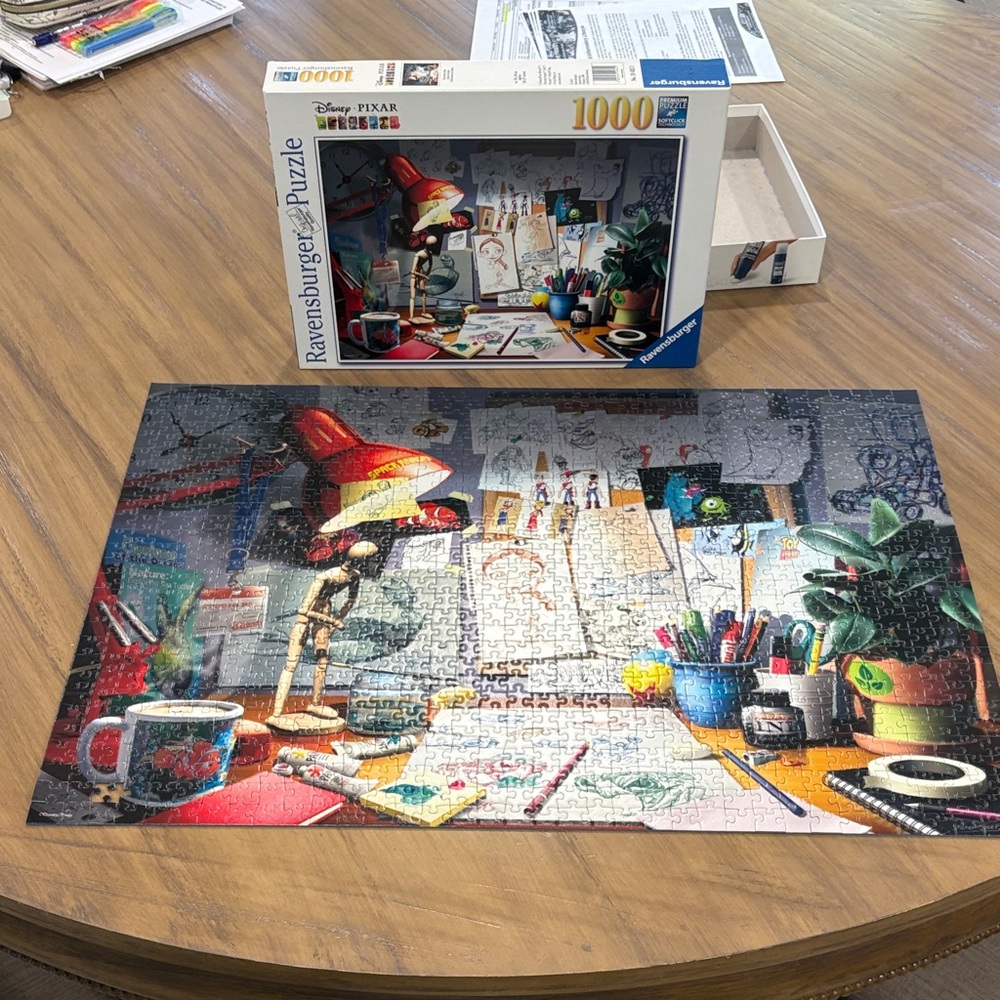 Ravensburger Pixar Desk Puzzle - Red and Blue